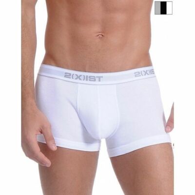 Vintage 2(X)IST No Show Trunk Underwear White Size XL