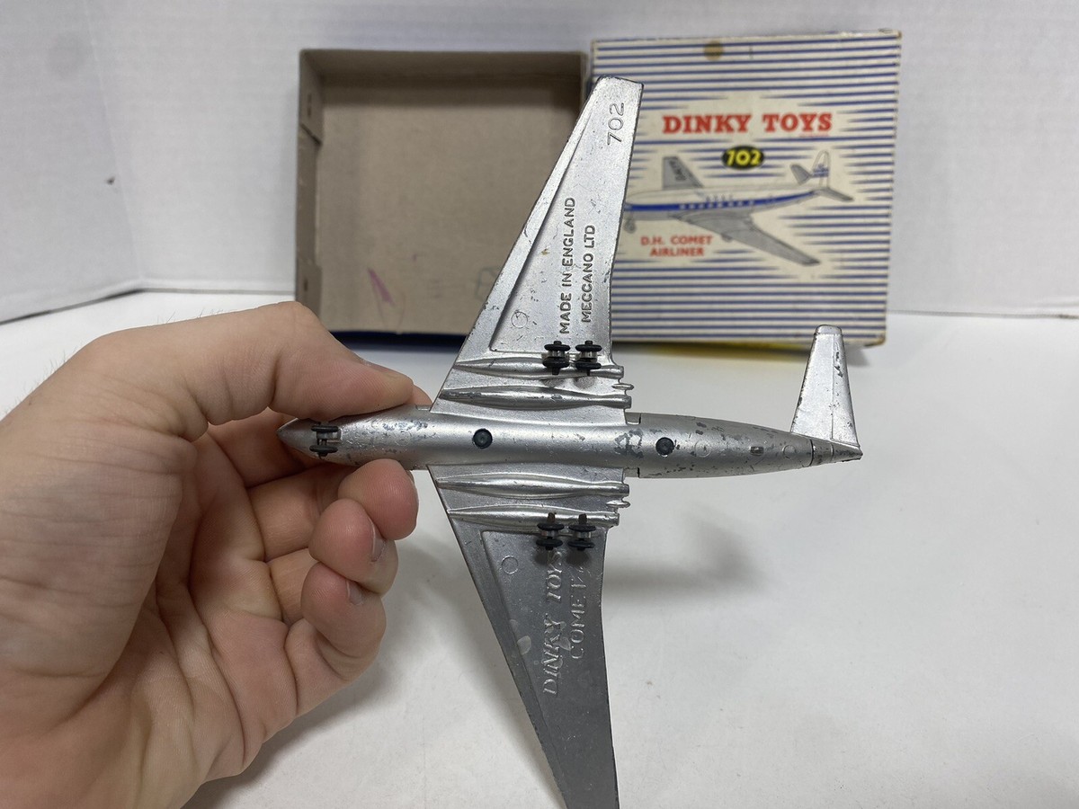 Dinky Toys – Avion Dewoitine 338 – Réf 61A – Années 1939-1947
