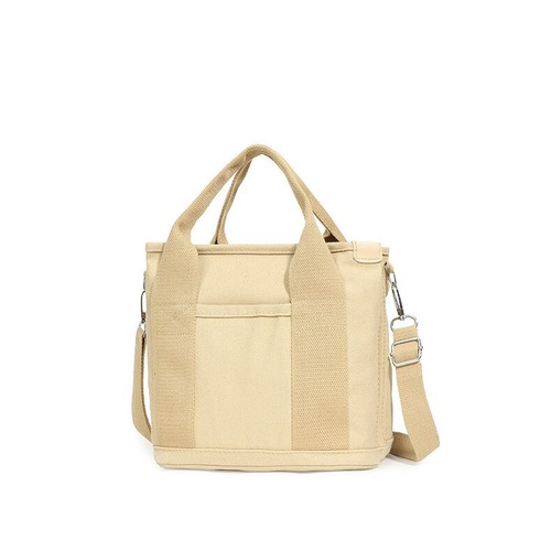 Women Canvas Tote Bag Large Capacity Handbags & Shoulder Bags Zip Crossbody - Picture 10 of 17