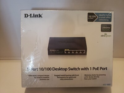 D-Link  (DES-1005P) 5-Ports Switch
