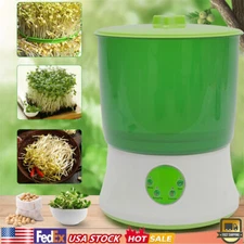 Automatic Bean Sprouts Machine Thermostat 2 Layer Bean Sprouter Seed Sprout Make