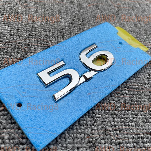 Genuine OEM 5.6 EMBLEM QX56 QX80 Side Fender Chrome Badge Nameplate 63890-3ZD0A - Picture 3 of 5