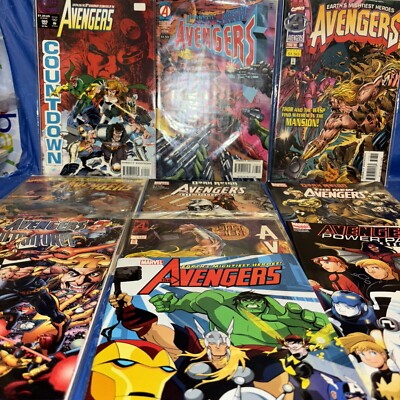 10 MARVEL AVENGERS COMICS 1990's-200's; ULTRAFORCE, POWERPACK