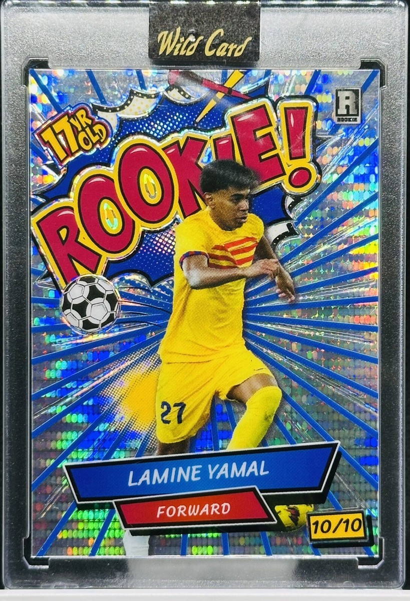 ヤマル M 10/10 LAMINE YAMAL Silver Pulsar PRIZM 2024 Wild Card Comix