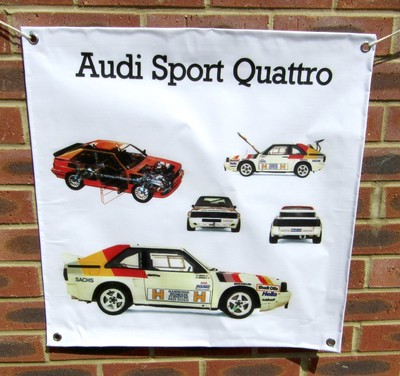 Audi Sport Quattro Vinyl Work Shop Banner Garage Car Show Banner