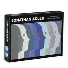 Jonathan Adler Atlas 300 Piece Lenticular Jigsaw Puzzle Galison New