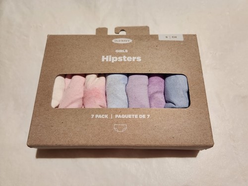 NIP Old Navy Pastel Tie Dye Print Girls Hipster Underwear 7 Pack