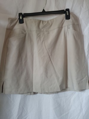 Lady Hagen golf skort Size XL BEIGE W/ POCKETS