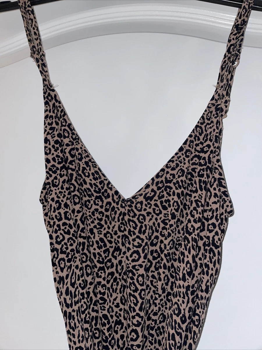 American eagle hotsell leopard jumpsuit