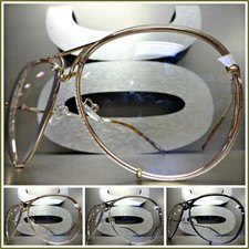 Men's or Women OVERSIZED VINTAGE RETRO Style Clear Lens EYE GLASSES Large Frame