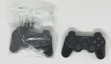 2 x Sony PlayStation DualShock 3 Wireless Controller - Black - UNTESTED / Parts