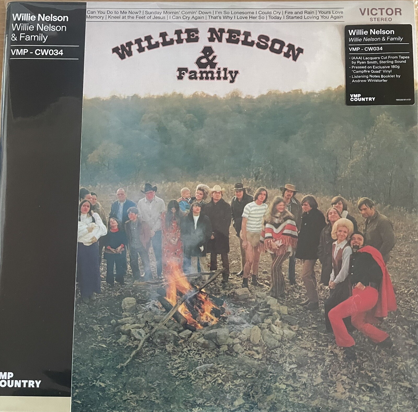 Willie Nelson - Willie Nelson & Family (VMP Quad Colour Vinyl Me Please New