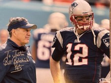 Bill Belichick signed autographed autographed 11x14 photo Patriots Tom Brady COA