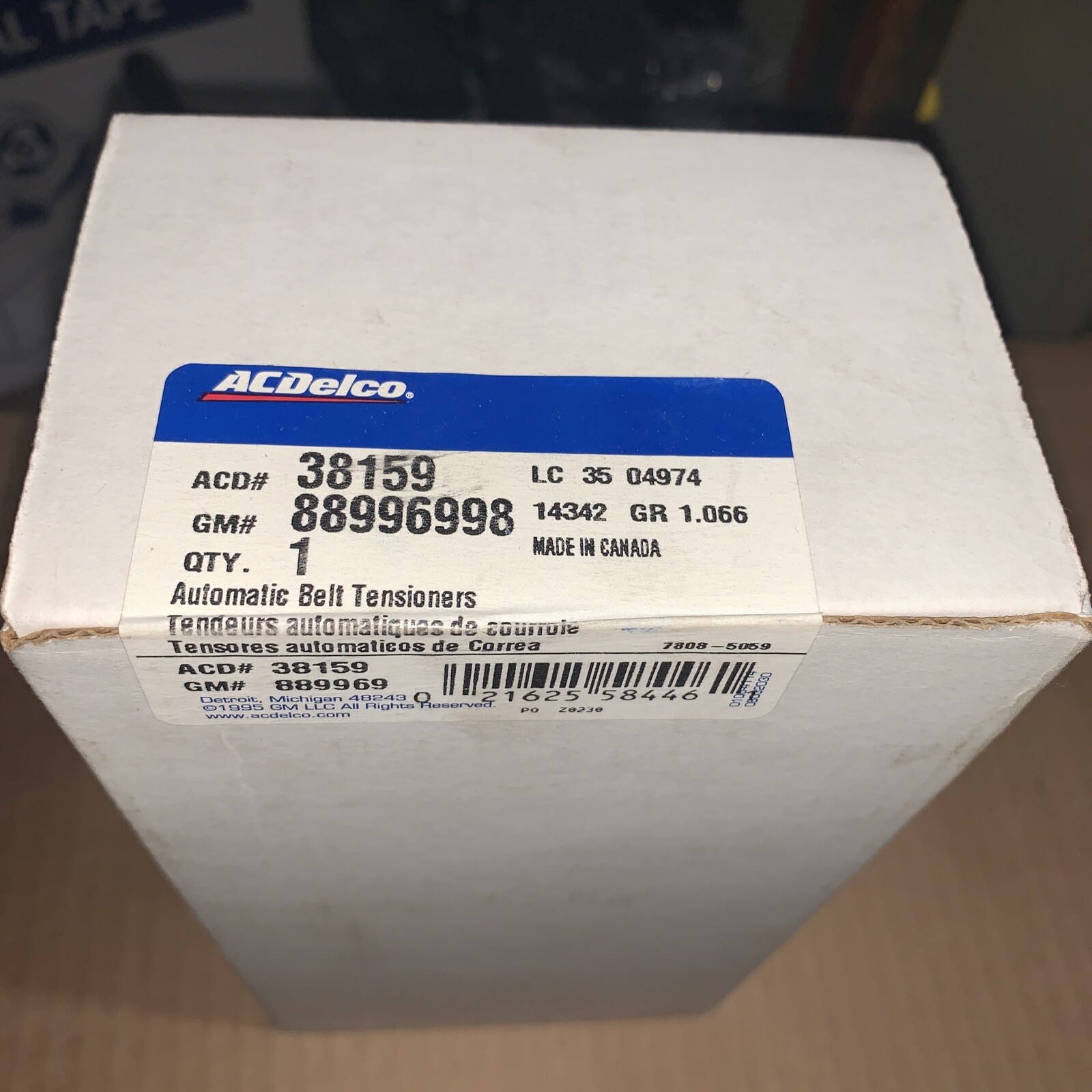 ACDELCO GM# 88996998 ACD# 38159 N.O.S ACCESS DRIVE BELT TENSION  