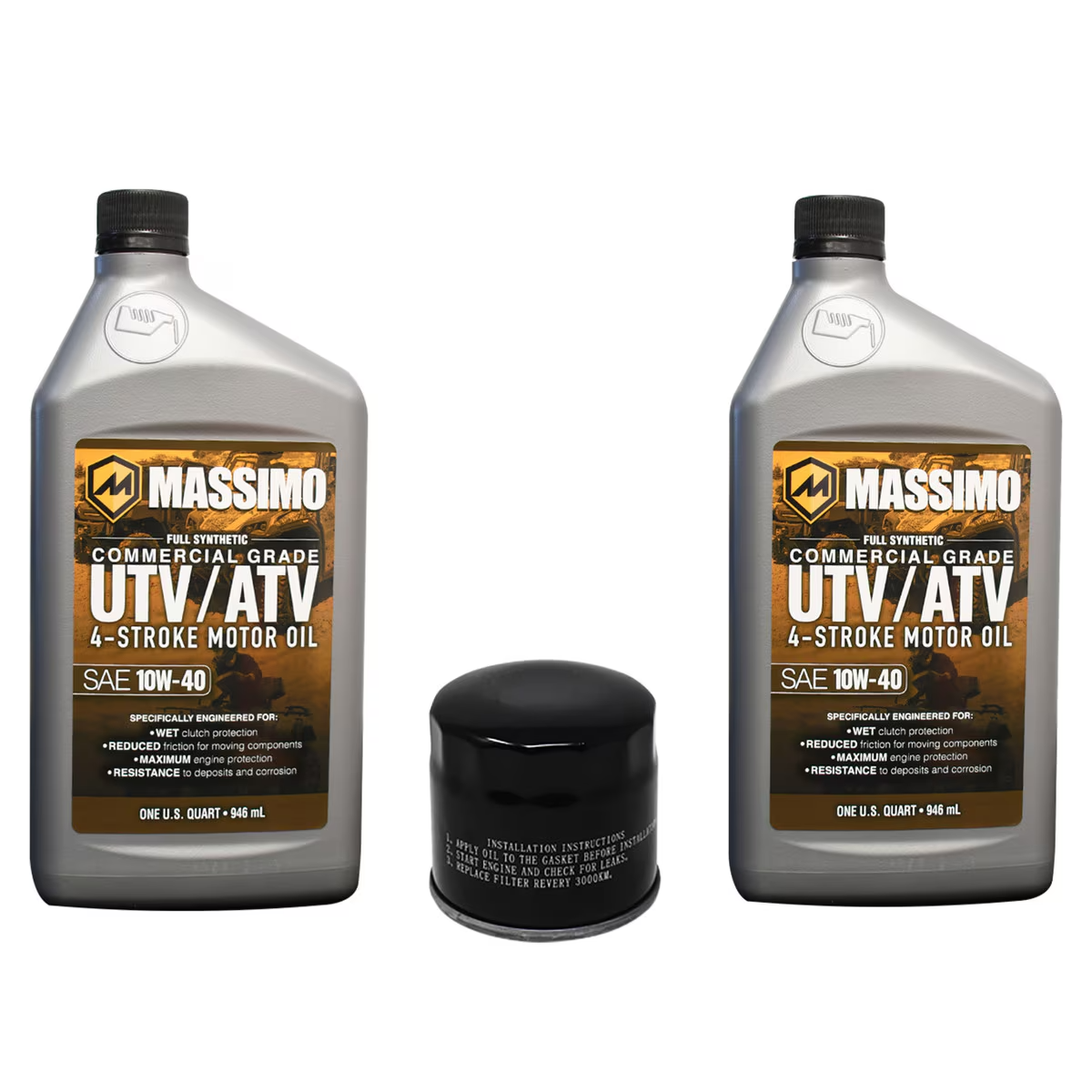 MASSIMO T-BOSS 550 /560 AND MSA 550 /560 10W-40 OIL CHANGE KIT | eBay