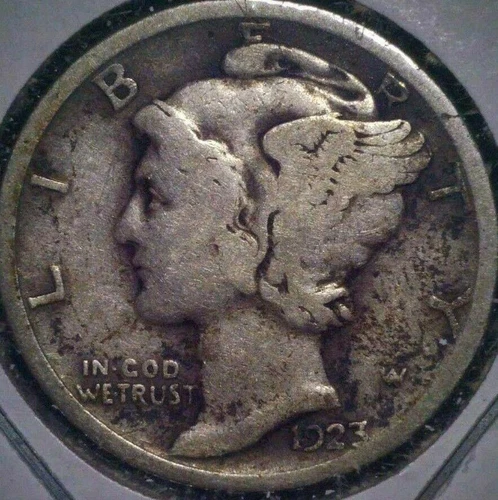 1923-P Mercury Dime - Very Good - Free Shipping