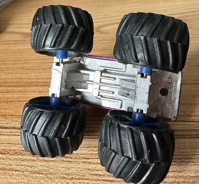Road Champs Monster Truck 1987 Vintage Purple Neon Silverado