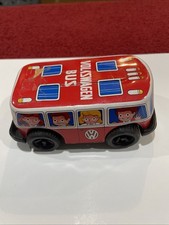 1970s Vintage Tin Litho Volkswagen Red Bus Made in Japan