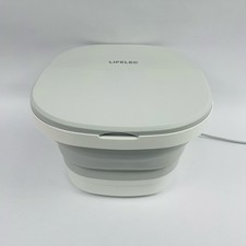 LifelecElectric Foot Bath Apparatus Foldable Foot Spa Bath with Massage Rollers