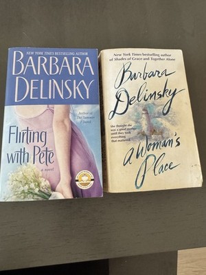 Barbara Delinsky Lot of 2 PB Romance Flirting with Pete/A Woman's Place