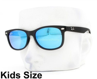 Ray-Ban Junior New Wayfarer Sunglasses RJ9052S 100S/55 Matte Black Kids w/pouch