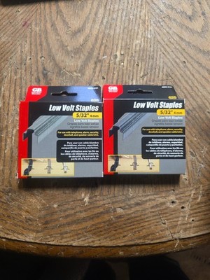 Qty 2 (625-Pk) Gardner Bender Low Voltage Staple Silver Metallic 5/32'' MMS-3101 