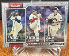 2026 Topps Series 1 - League Leaders Jesus Luzardo, Logan Webb, Freddy...