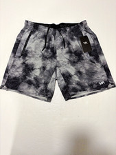 RVCA Yogger Stretch 17 Shorts Men s M Ink Blot Tie Dye NWT V201TRYS 60