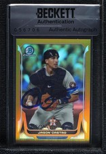 BAS 2014 Bowman Chrome Gold Refractor 44/50 Jason Castro #133 Auto ow6