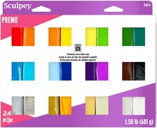 Premo Sculpey Accents Polymer Clay Multipack 1oz 24/Pkg Assorted Colors