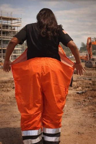 Kishigo Outerwear High-Visibility SAFETY ORANGE & REFLECTIVE OVERALL BIBS 4X-5X image 2