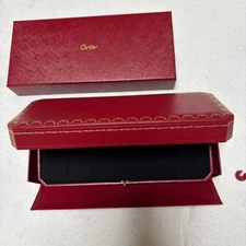 Cartier genuine bracelet empty  Jewelry case box Red with outer box Used