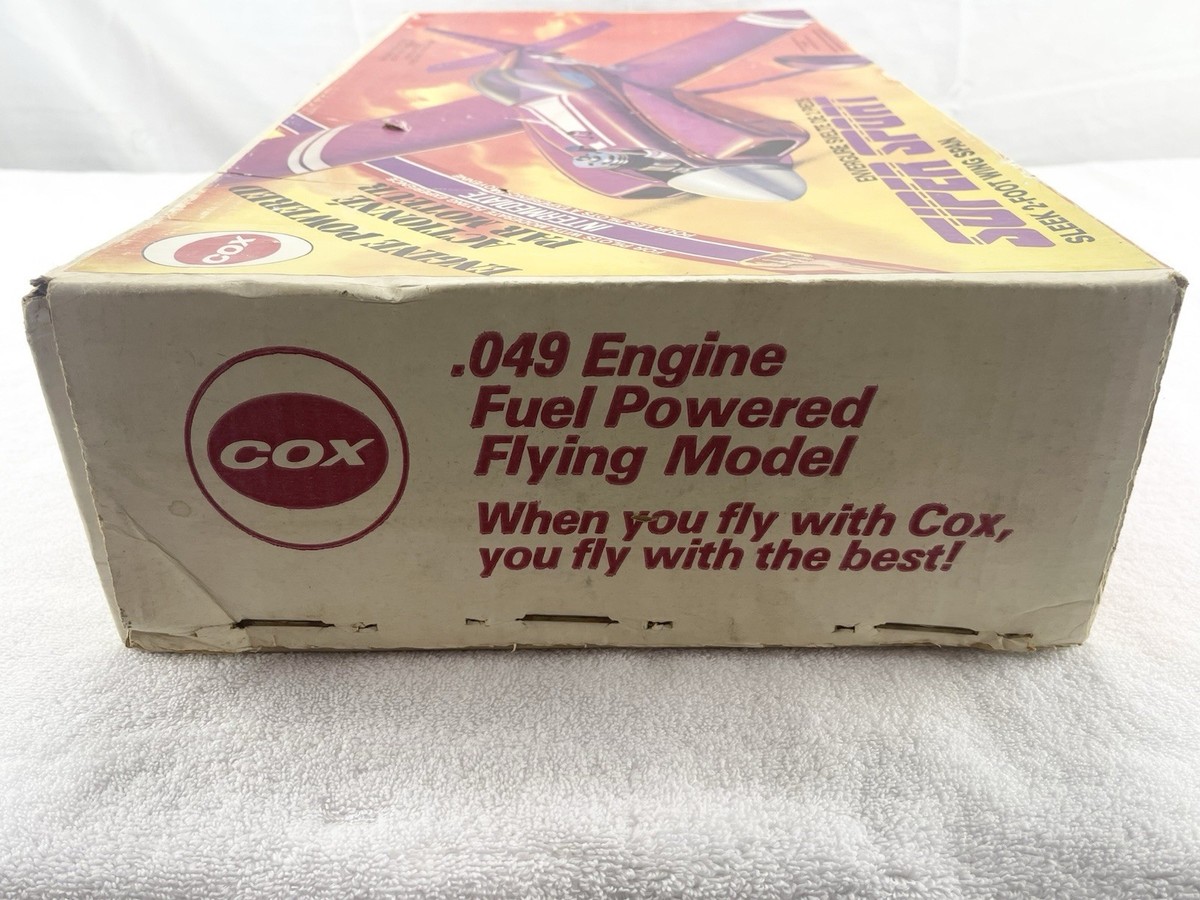 Vintage Cox .049 Gas Engine Powered Super Sport Airplane Factory