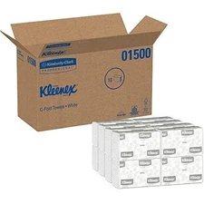 Kimberly-Clark Professional Kleenex C Fold Paper Towels (01500), Absorbent, Whit