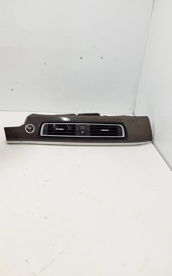 BMW Active Hybrid 2012 7 molduras de tablero central con ventilaciones de aire OEM grano de madera Foto 2 de 4