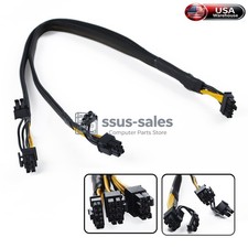 Mini 12 Pin To Dual 8 6 2 Pin GPU Power Cable For Dell PowerEdge R7525 R750