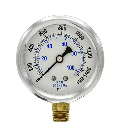 #ad Pic Gauges Pro 201L 254N Industrial Pressure Gauge 0 To 1 500 Psi 2 1 2 In $17.59
