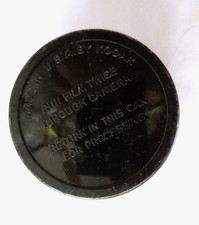 KODAK TIN AND FILM Vintage Eastman Kodak Canister Black Metal Made in U.S.A.