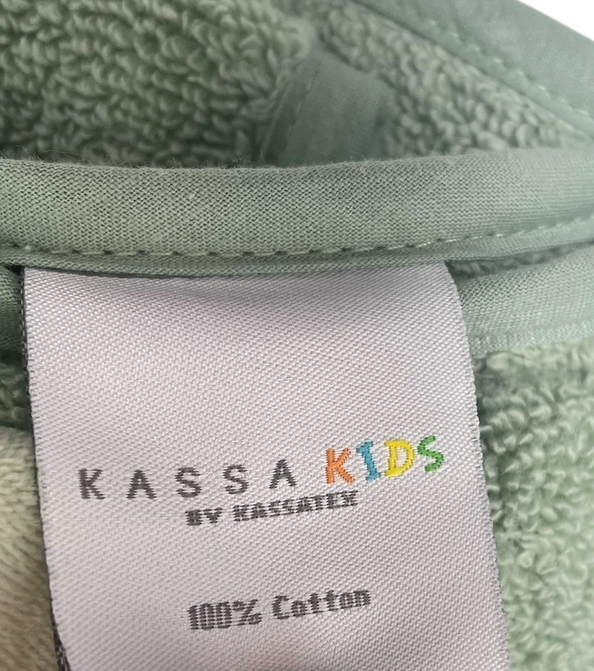 Juego de 2 Toallas de Mano Kassa Niños Verde Árbol Rana Bordado Terciopelo en Terry Foto 3 de 4