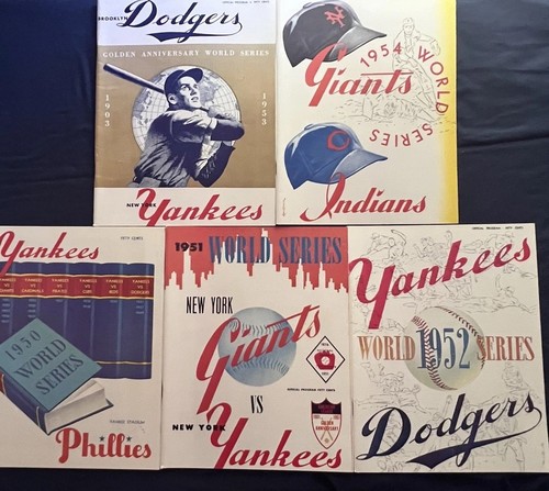 1950's World Series Programs Opie Limited Edition Reprints (1950-1954, 5 total)