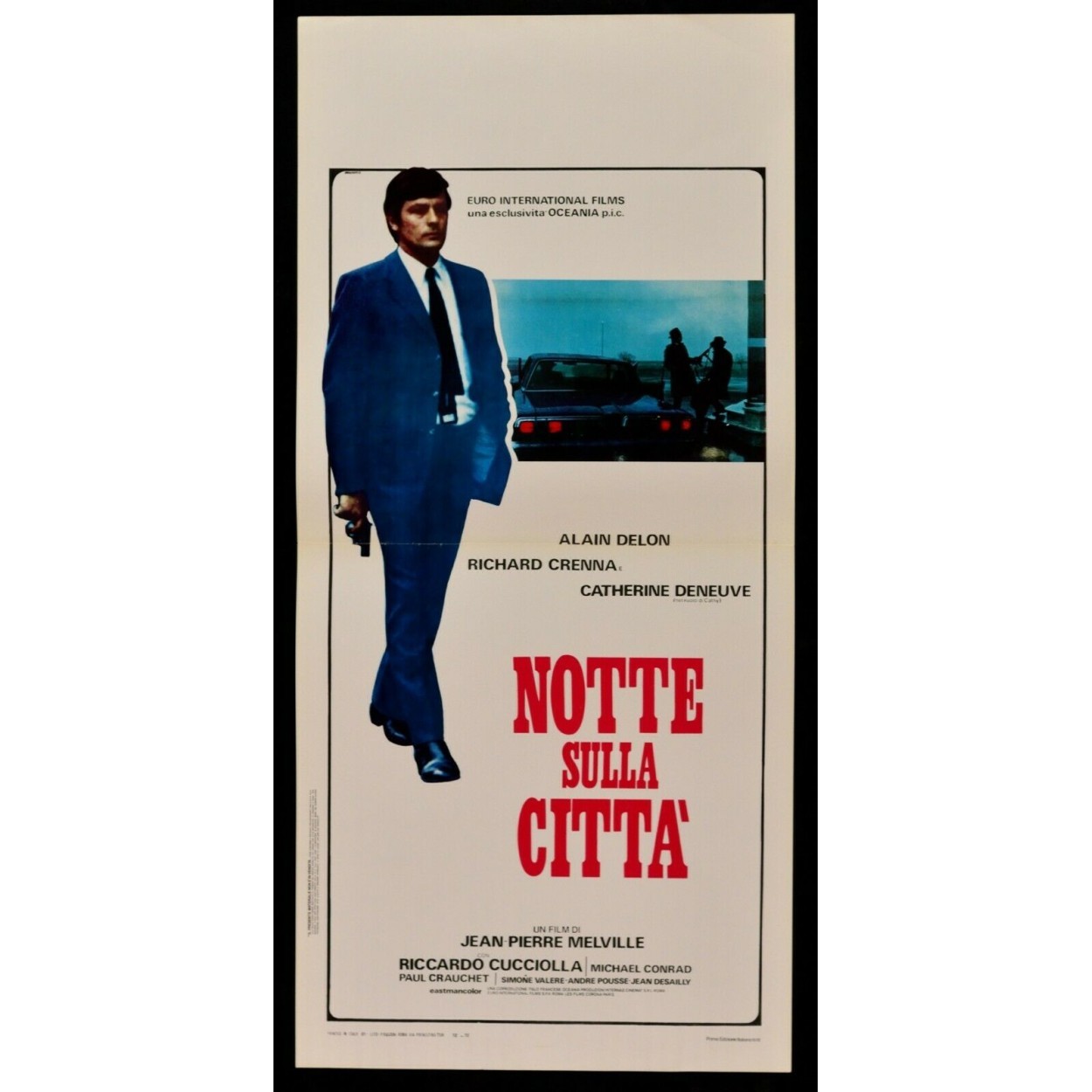Locandina originale film Notte sulla città (1972) - Regia di Jean-Pierre Melville