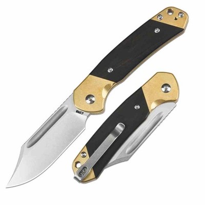J1942SJBREB CJRB Pyrite Slipjoint AR-RPM9 Blade Wood/Brass Handle