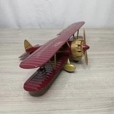 Vintage Liberty Classics Spec Cast Bi Wing Airplane Farm Safety 4 Just Kids VGC
