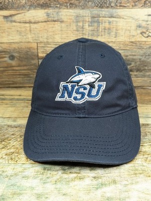 Nova Southeastern University Sharks Blue Strapback Hat Cap Legacy