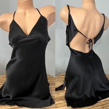 VINTAGE SLIP DRESS 100% SILK Y2K VICTORIAS SECRET LINGERIE sz S