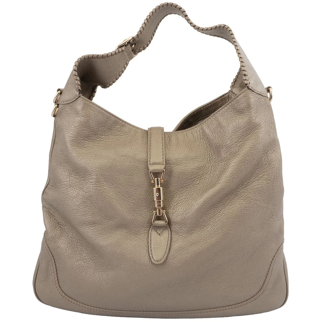 GUCCI neuf Jackie bandoulière un sac 223929 cuir doré métallisé hobo 1666