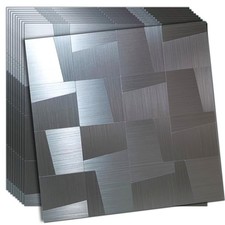 10-Peel and Stick Backsplash Tile, -Adhesive Aluminum 3D Wall Panels, Wall St...