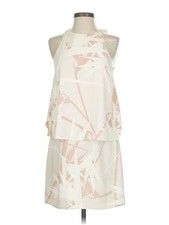 Halston Heritage Women Ivory Cocktail Dress 4