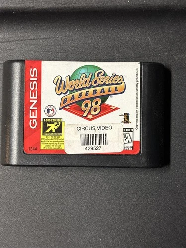 WORLD SERIES BASEBALL 98  for Sega Genesis Cartridge Only