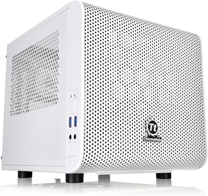 Thermaltake Core V1 Snow Computer Case - White - Image 2 of 2